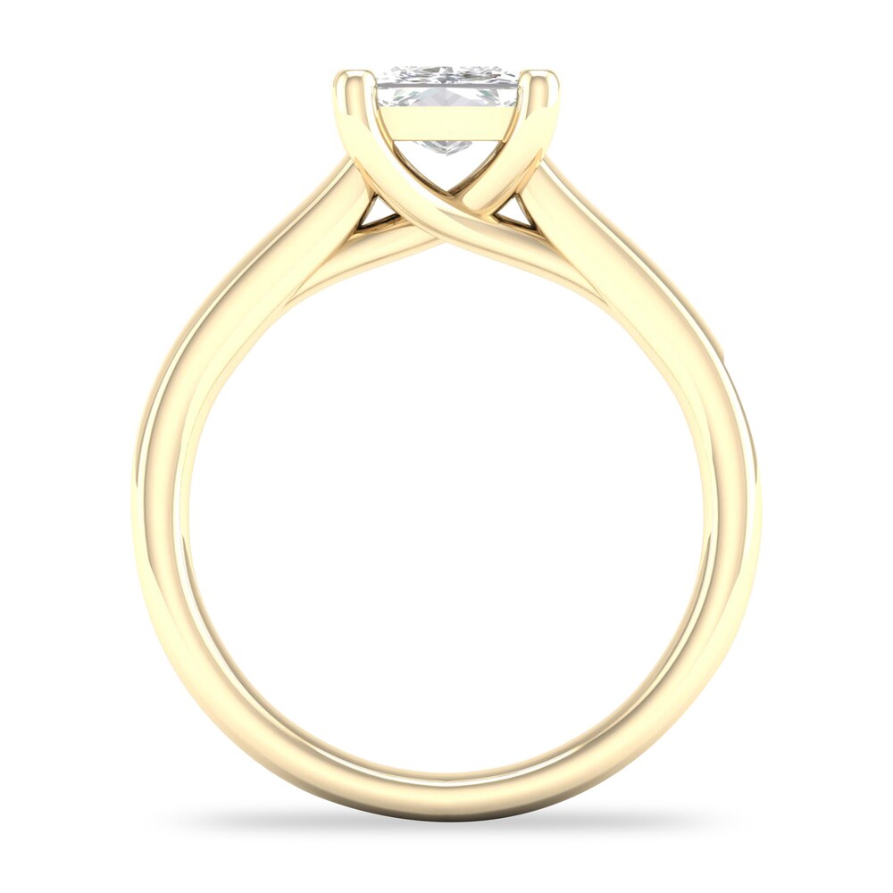 Diamond Solitaire Ring 1-1/2 ct tw Princess-cut 14K Yellow Gold (I2/I) bThhHEHj