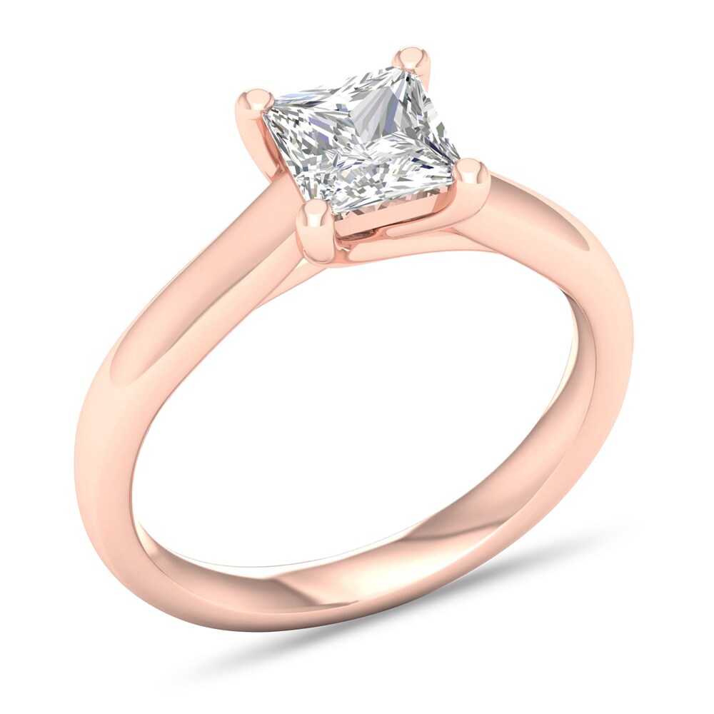 Diamond Solitaire Ring 1-1/4 ct tw Princess-cut 14K Rose Gold (SI2/I) bX6kmP79