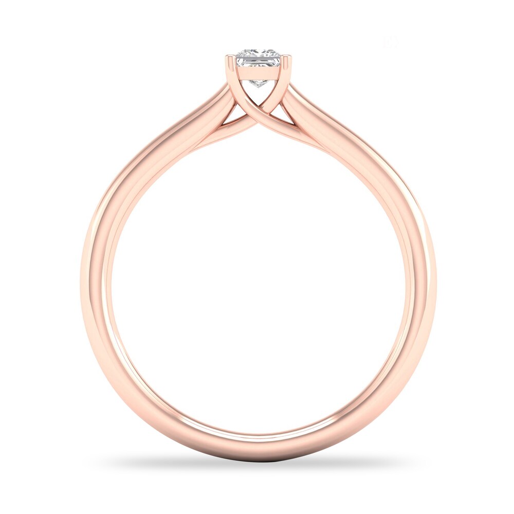 Diamond Solitaire Ring 1/6 ct tw Princess-cut 14K Rose Gold (SI2/I) bn93tlX0