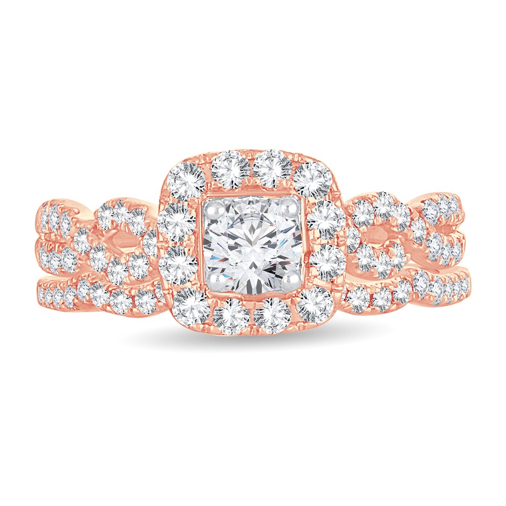 Diamond Bridal Set 1 ct tw Round 14K Rose Gold bni6Yv3Z