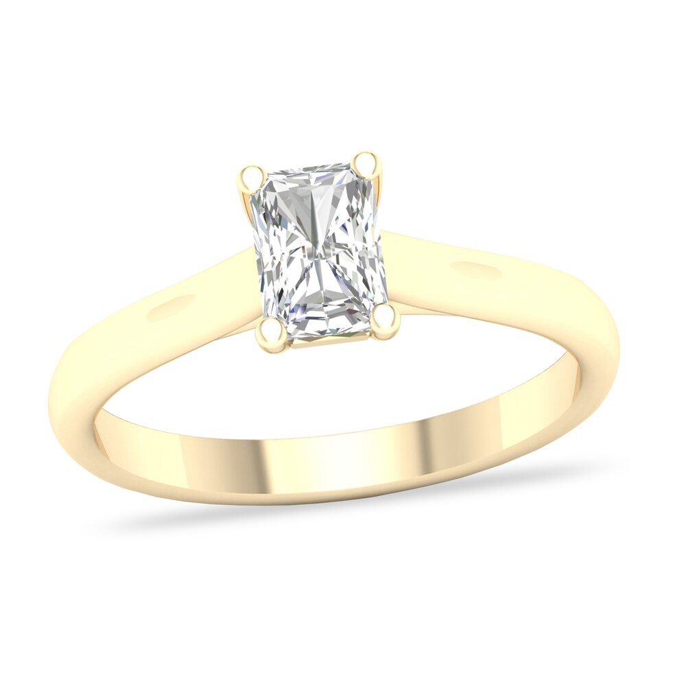 Diamond Solitaire Ring 3/4 ct tw Emerald-cut 14K Yellow Gold (SI2/I) cEkEhO0f [cEkEhO0f]