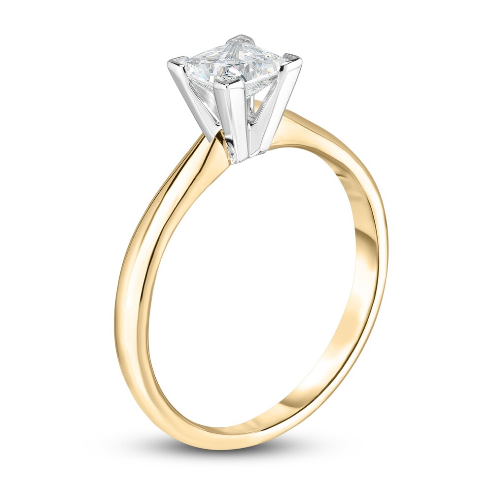 Diamond Solitaire Engagement Ring 1/4 ct tw Princess 14K Yellow Gold (I2/I) cITZGbsc