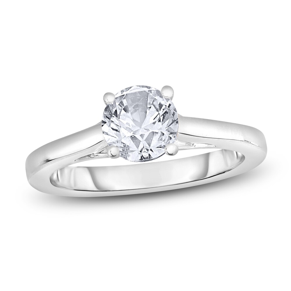 Diamond Solitaire Engagement Ring 1 ct tw Round 14K White Gold (I2/I) cLmAASPk [cLmAASPk]