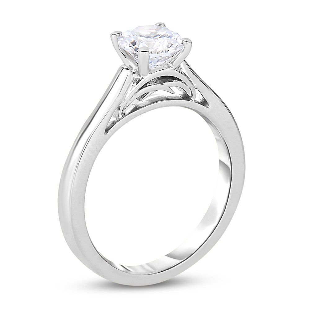 Diamond Solitaire Engagement Ring 1 ct tw Round 14K White Gold (I2/I) cLmAASPk