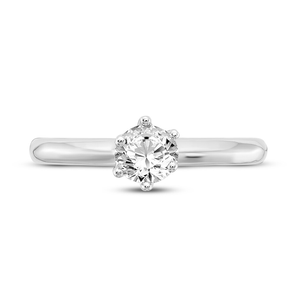 Diamond Solitaire Engagement Ring 1/3 ct tw Round 14K White Gold (I1/I) civ9iuh0