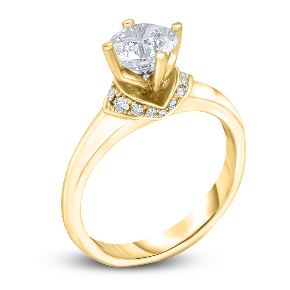 Diamond Engagement Ring 1-1/8 ct tw Round 14K Yellow Gold d2GYCPIo