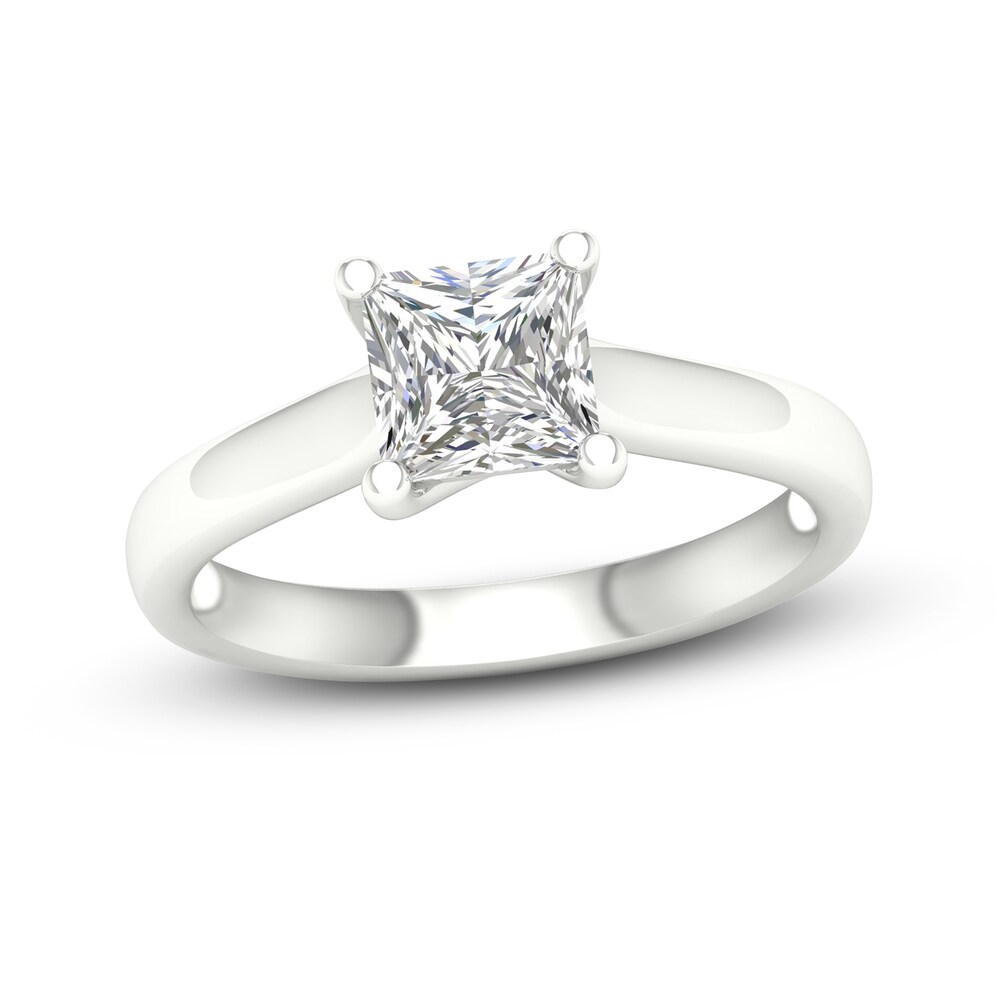 Diamond Solitaire Ring 1-1/2 ct tw Princess-cut Platinum (SI2/I) d2zVh7OK [d2zVh7OK]