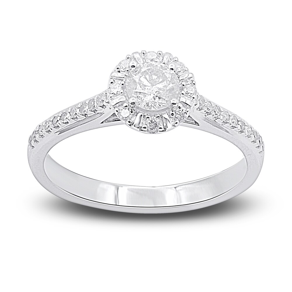 Diamond Bridal Set 1/2 ct tw Round 14K White Gold d32Ylb2R