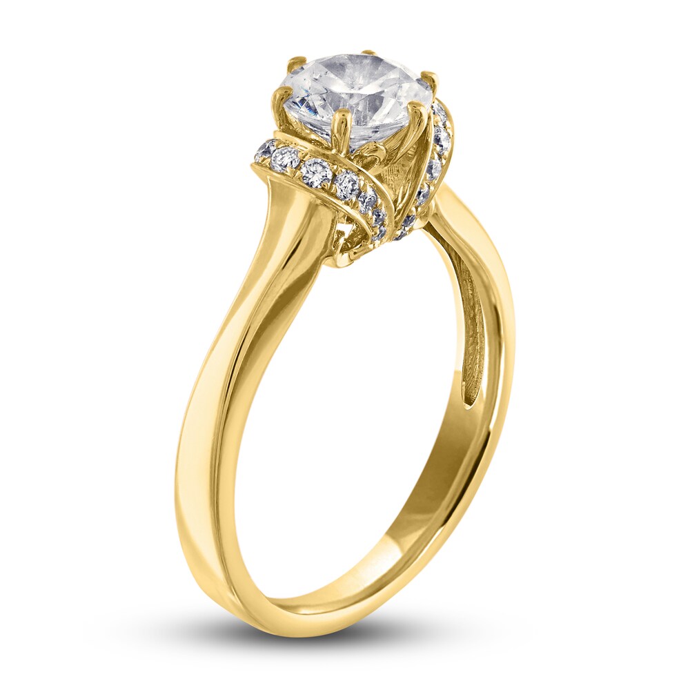 Diamond Engagement Ring 7/8 ct tw Round 14K Yellow Gold dC1k4PH3