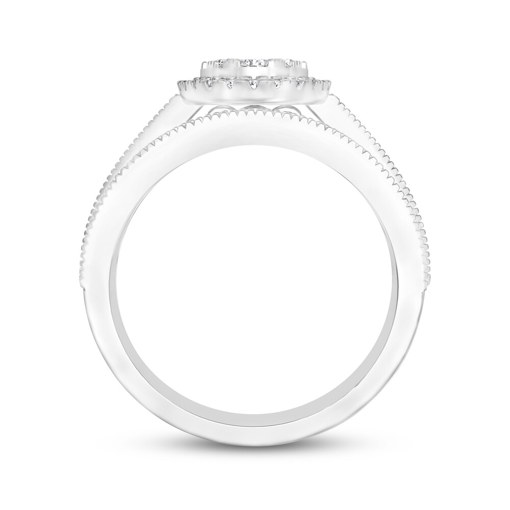 Diamond Bridal Set 1 ct tw Round 14K White Gold dTzuOKba