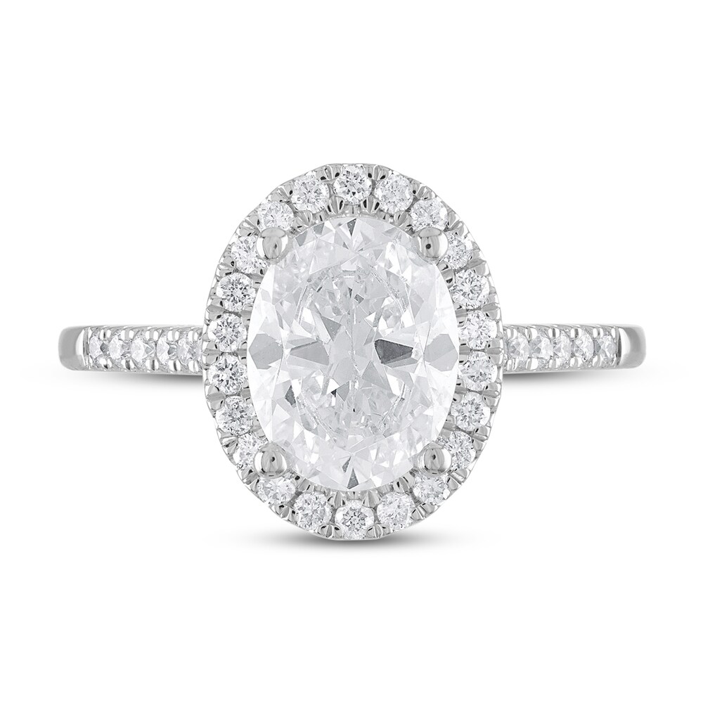 Diamond Engagement Ring 1-3/4 ct tw Round 18K White Gold dYSTz6ux