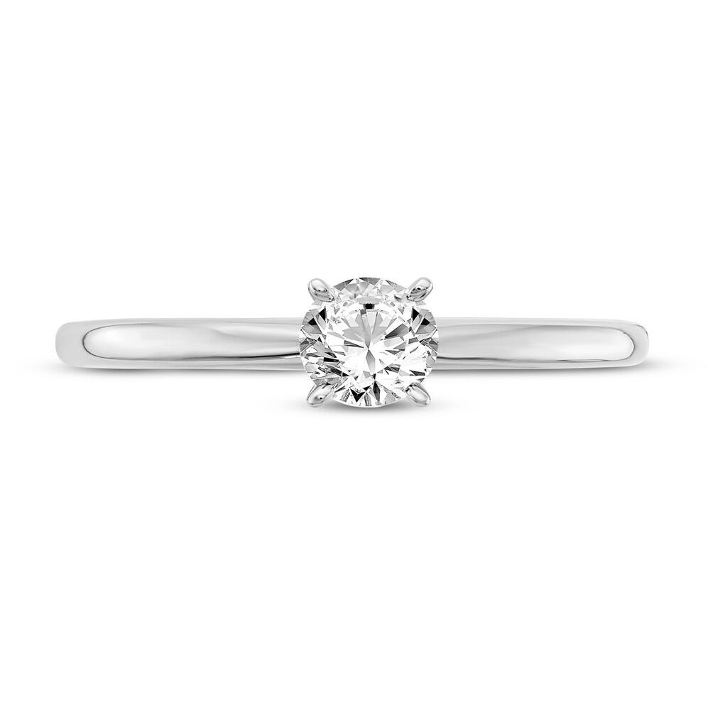 Diamond Solitaire Engagement Ring 1/4 ct tw Round 14K White Gold (I1/I) ecC6uWdT