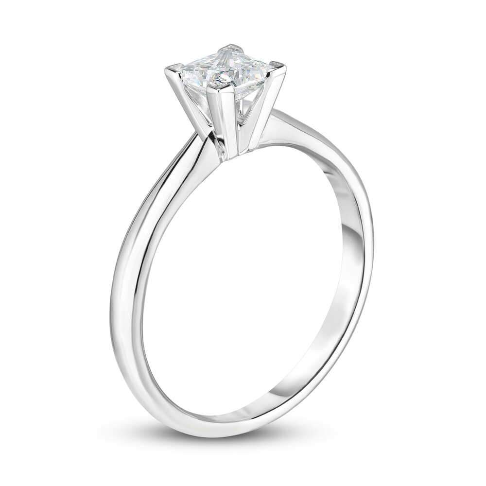 Diamond Solitaire Engagement Ring 1/5 ct tw Princess 14K White Gold (I2/I) emmgvbrG