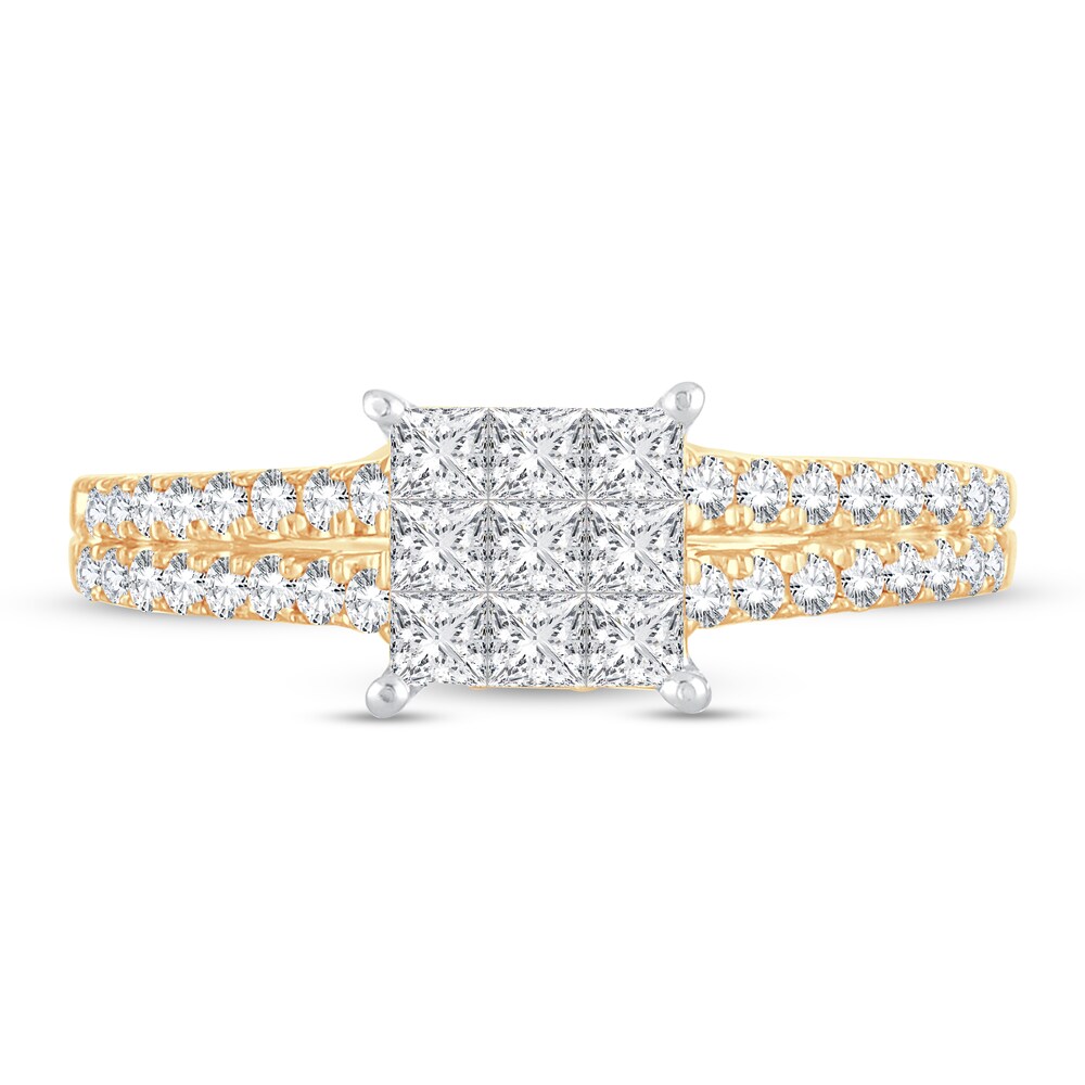 Diamond Ring 3/4 ct tw Round 14K Yellow Gold fJoeadhU