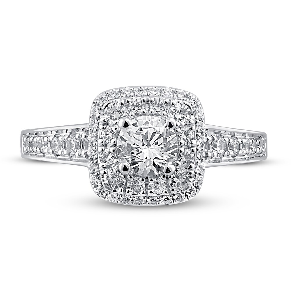 Pnina Tornai Definitely Yes Diamond Engagement Ring 1-1/4 ct tw Round 14K White Gold fWDTTXDv