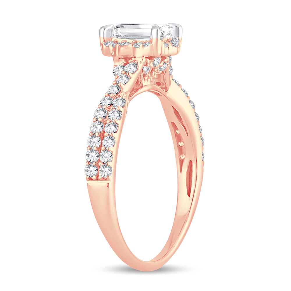 Diamond Ring 1 ct tw Oval 14K Rose Gold fuS8k6gP