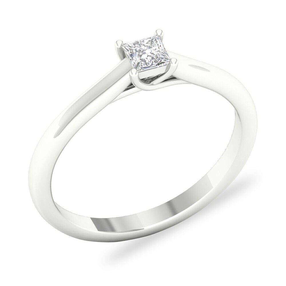 Diamond Solitaire Ring 1/4 ct tw Princess-cut Platinum (SI2/I) gIpviHkF