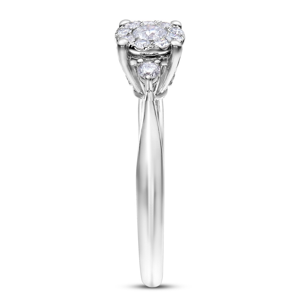 Diamond Engagement Ring 1/2 ct tw Round 14K White Gold gMVVmtdc