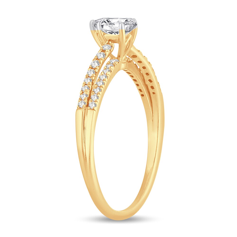 Diamond Ring 3/4 ct tw Pear-shaped 14K Yellow Gold gYJNhxjN