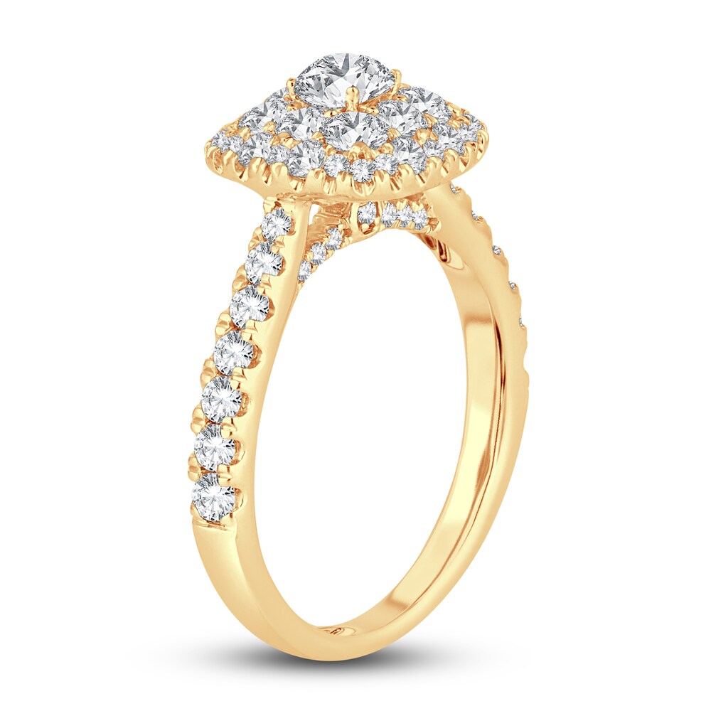 Diamond Engagement Ring 1-1/2 ct tw Round 14K Yellow Gold gYMkmib3