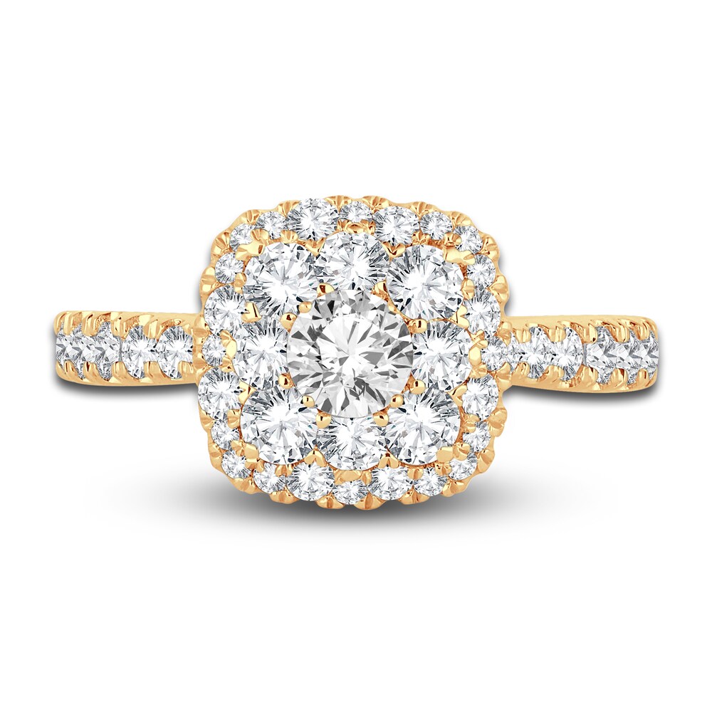 Diamond Engagement Ring 1-1/2 ct tw Round 14K Yellow Gold gYMkmib3