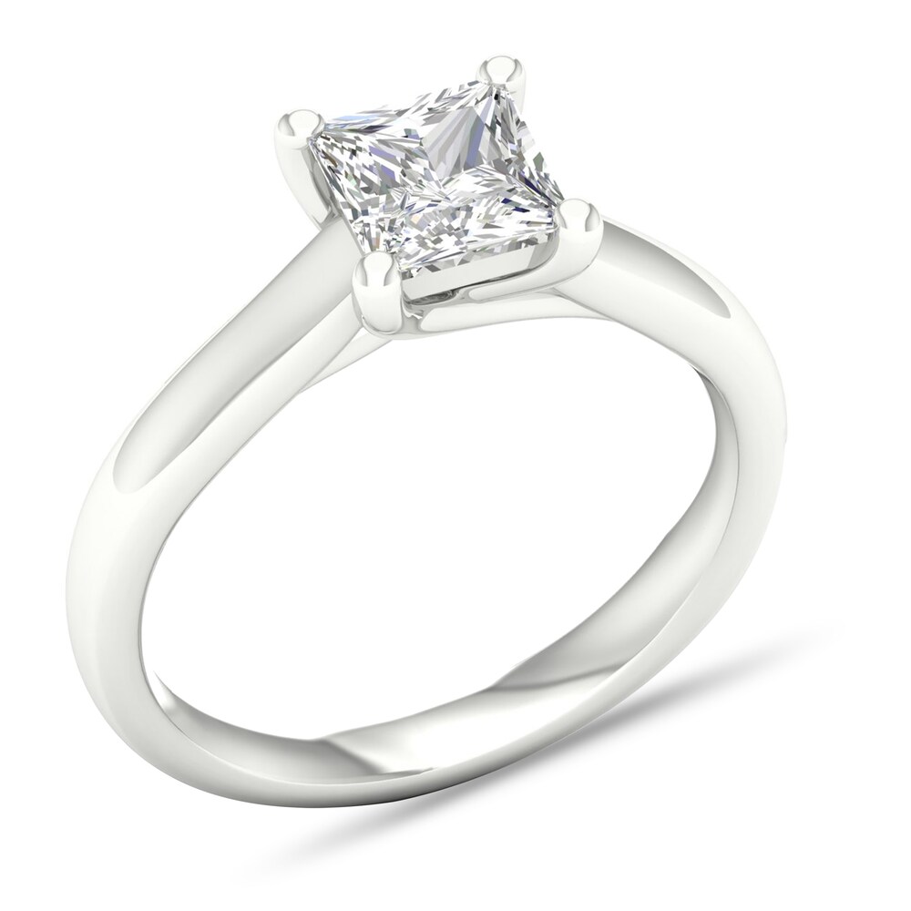 Diamond Solitaire Ring 1-1/4 ct tw Princess-cut 14K White Gold (I1/I) h1FycHYZ