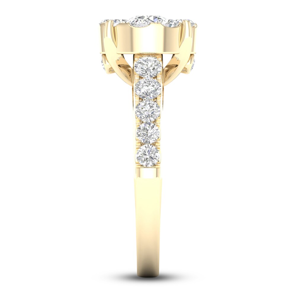 Diamond Engagement Ring 2 ct tw Round 14K Yellow Gold h8gpVWIj