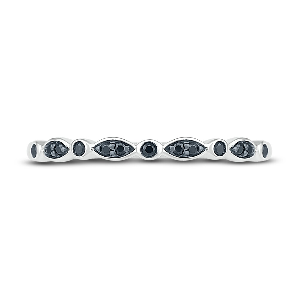 Black Diamond Bridal Set 5/8 ct tw Round 10K White Gold hDQyX8uk