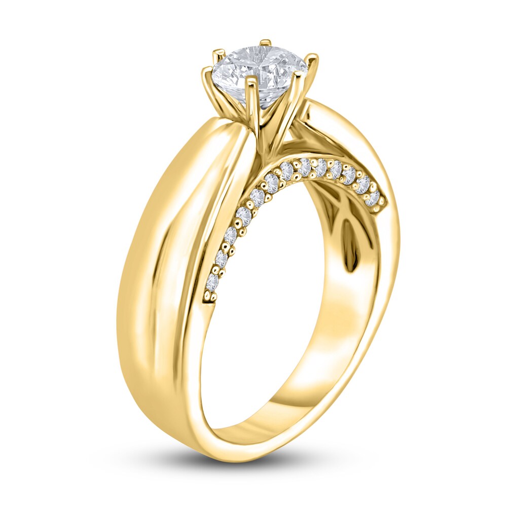 Diamond Ring 1 ct tw Round 14K Yellow Gold hU8QEGFD