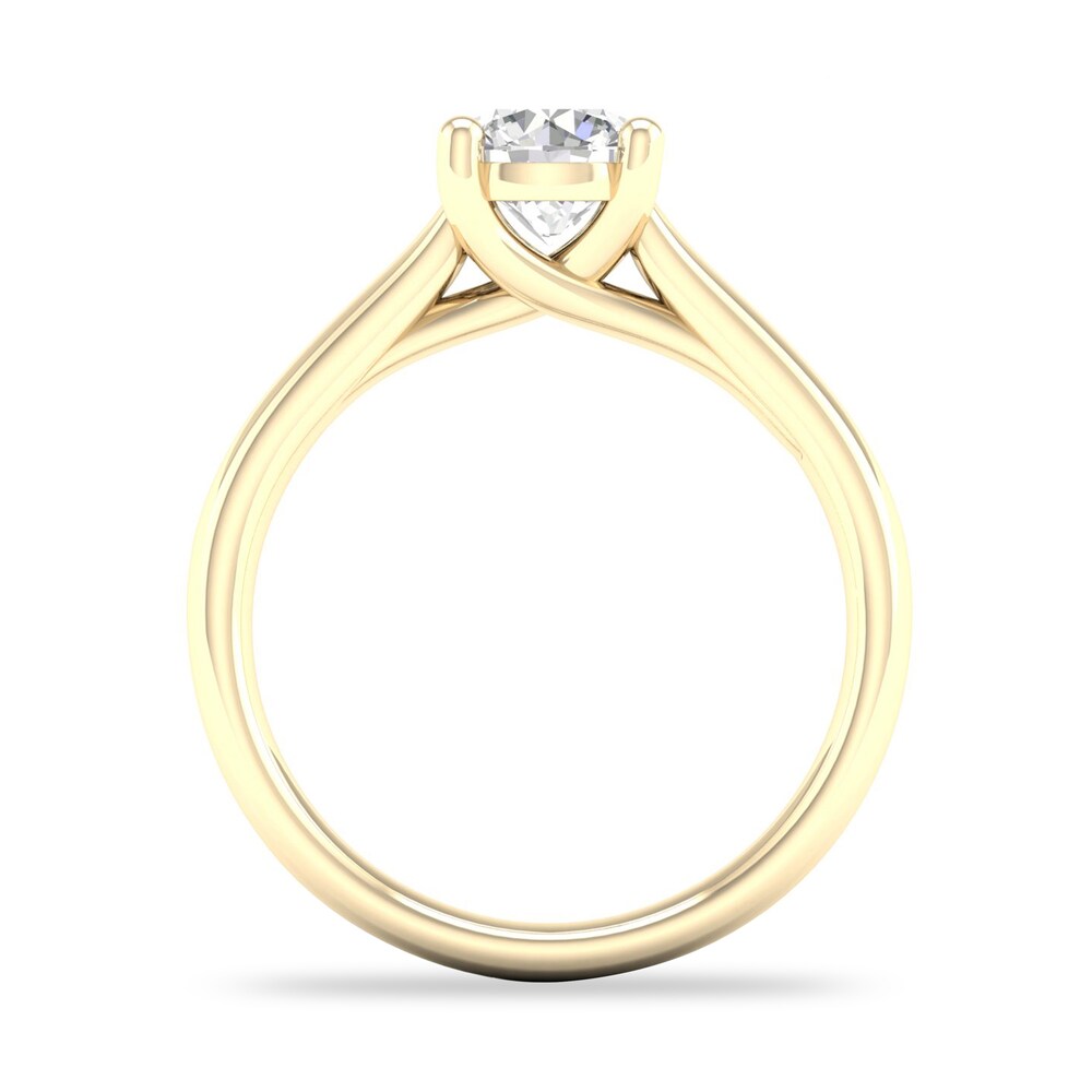 Diamond Solitaire Ring 1 ct tw Round-cut 14K Yellow Gold (SI2/I) hrzYSoav