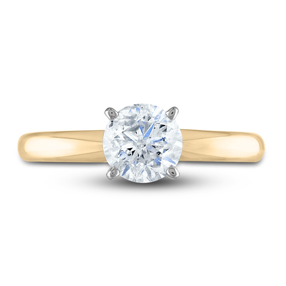 Diamond Solitaire Ring 1 ct tw Round 14K Two-Tone (I2/I) i0UD0DXa