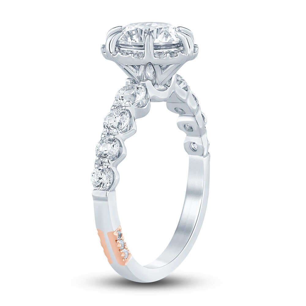 Pnina Tornai Lab-Created Diamond Engagement Ring 2-7/8 ct tw Round 14K White Gold iW4aOlvW