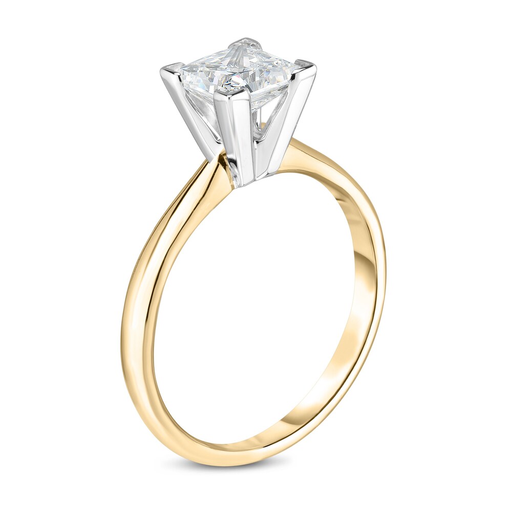 Diamond Solitaire Engagement Ring 3/4 ct tw Princess 14K Yellow Gold (I2/I) jQEZRoRX