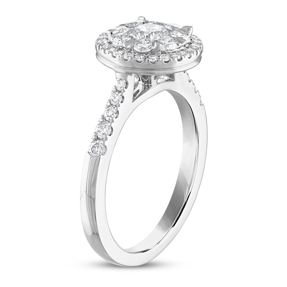 Diamond Engagement Ring 1 ct tw Round 14K White Gold jaQgCMj6
