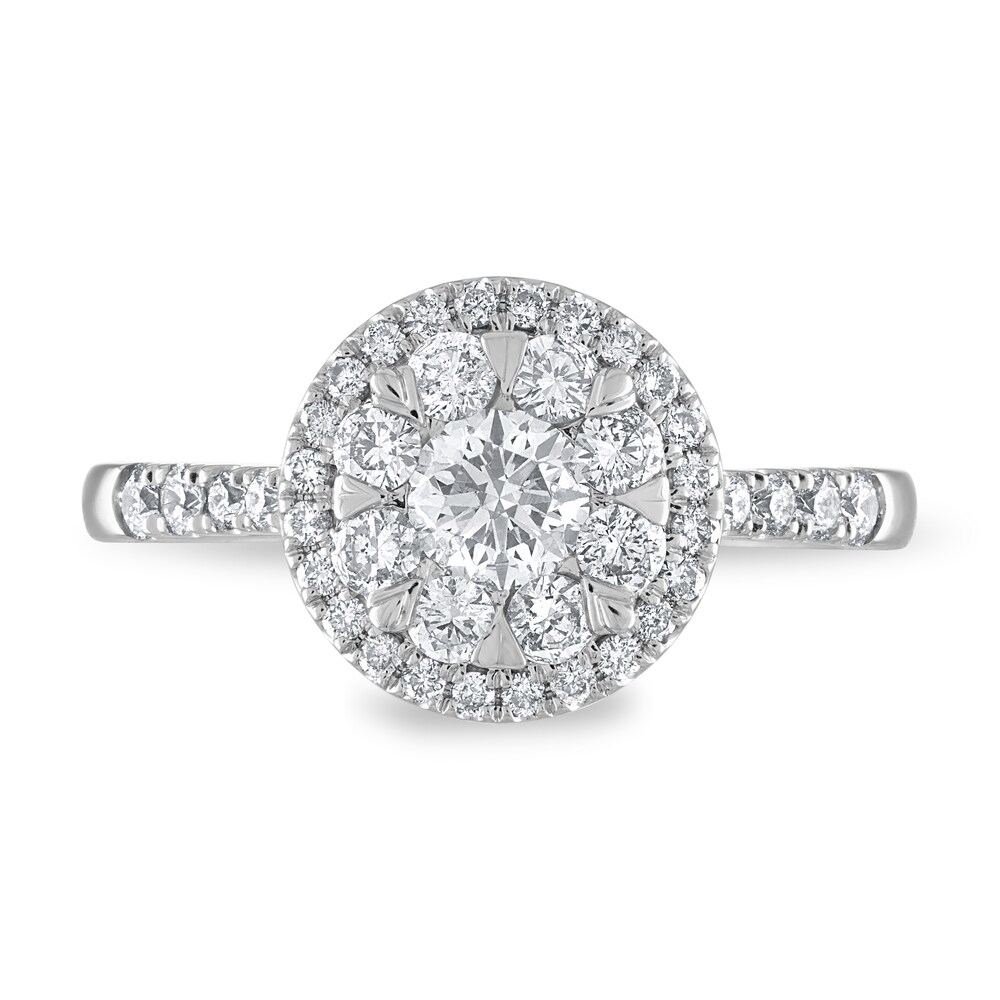 Diamond Engagement Ring 1 ct tw Round 14K White Gold jaQgCMj6