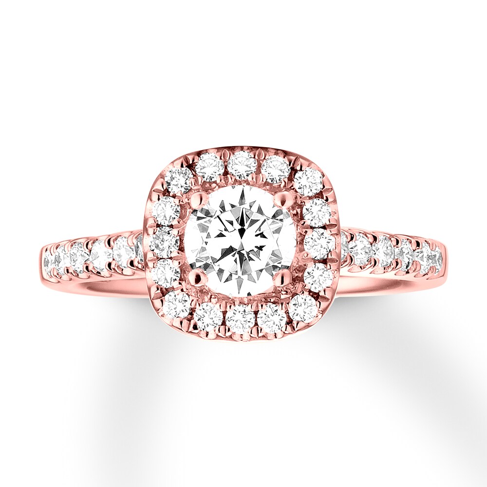 Diamond Engagement Ring 3/4 ct tw Round 14K Rose Gold k1JQovZC [k1JQovZC]