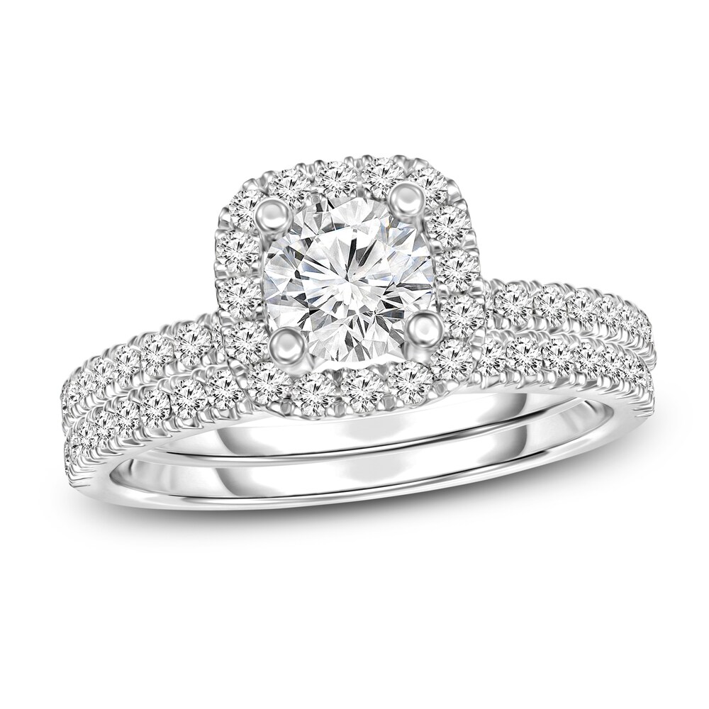 Diamond Bridal Set 3/4 ct tw Round 14K White Gold keMnmjbM [keMnmjbM]