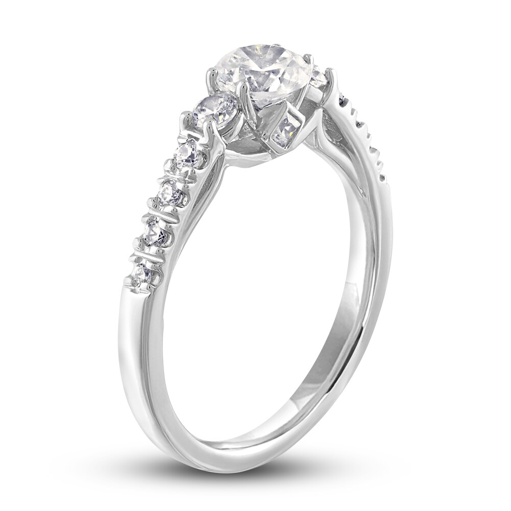 Diamond Engagement Ring 1 ct tw Round/Princess 14K White Gold l0msRYOw