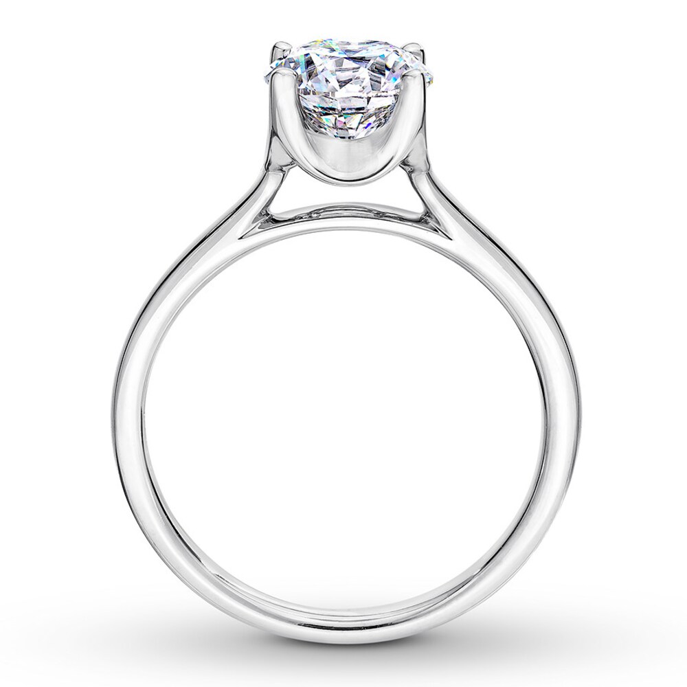 THE LEO First Light Diamond Solitaire Ring 1-1/2 ct 14K White Gold (I1/I) lHbdjLJF