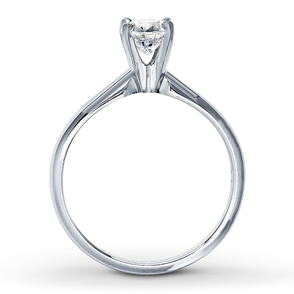 Diamond Solitaire Ring 3/4 carat Round-Cut 14K White Gold (I2/I) lWQkcTmh