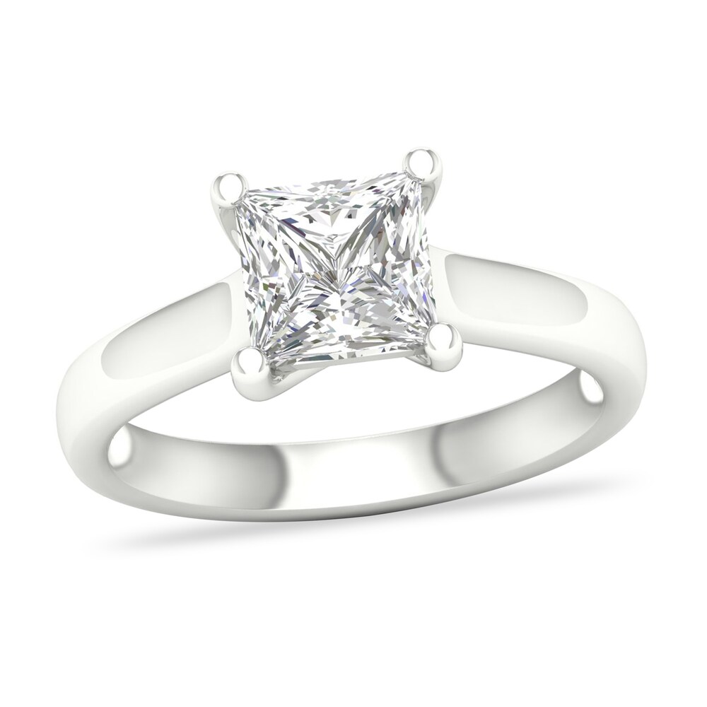 Diamond Solitaire Ring 2 ct tw Princess-cut Platinum (I2/I) lXN5n3ph [lXN5n3ph]