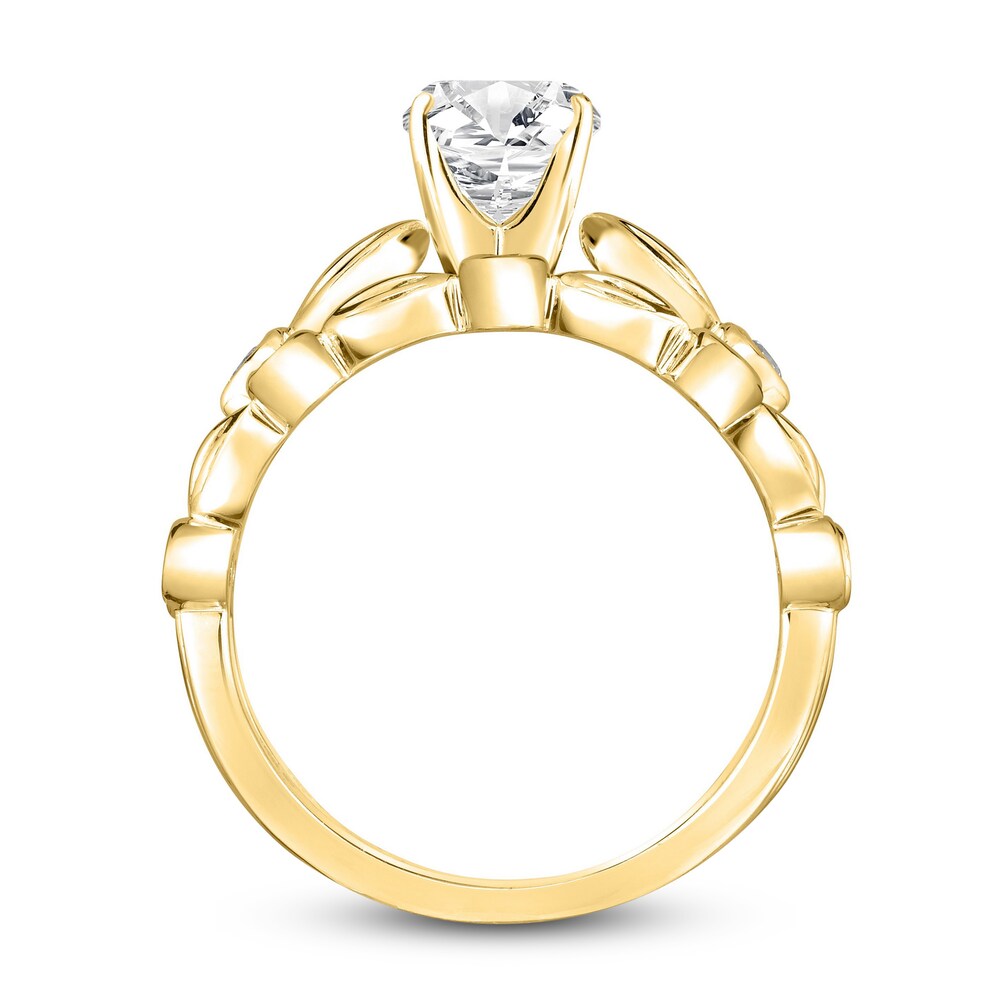 Diamond Bridal Set 7/8 ct tw Round 14K Yellow Gold mjrM1frF