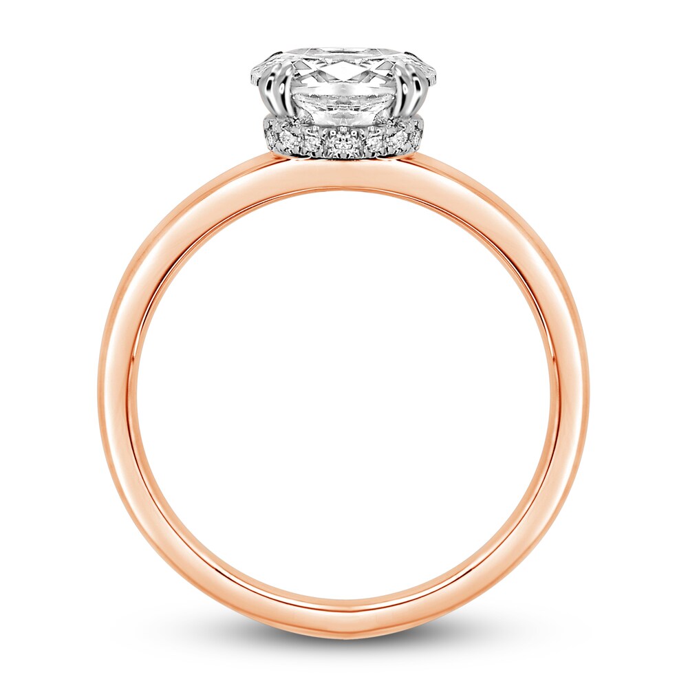 Diamond Solitaire Plus Ring 1 ct tw Oval 14K Rose Gold (I2/I) mqRWdSSQ