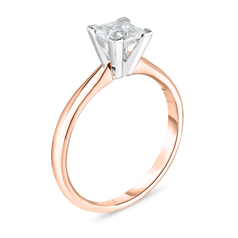 Diamond Solitaire Ring 1/3 ct tw Princess 14K Rose Gold (I1/I) nLGDkEv0