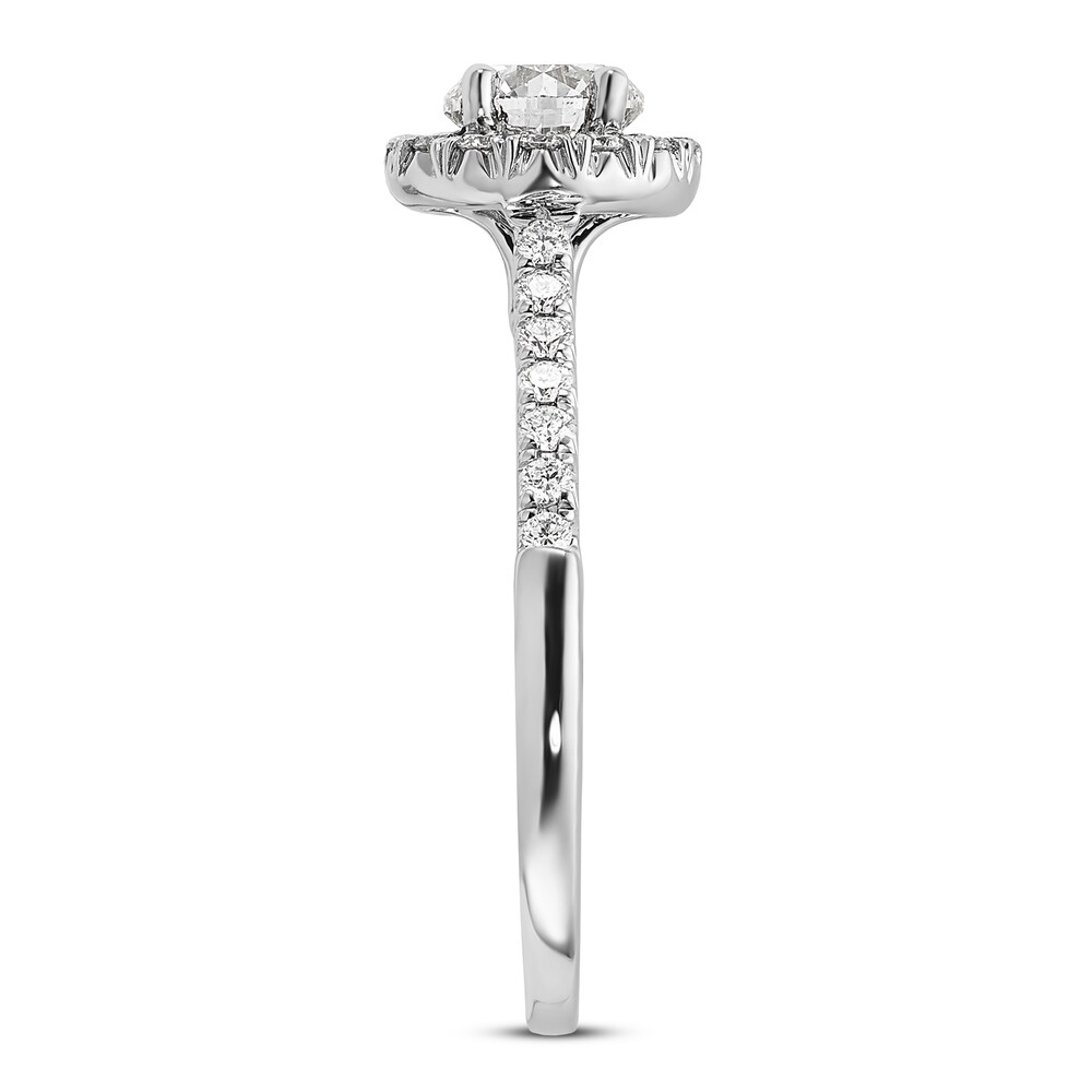 Diamond Engagement Ring 1 ct tw Round 14K White Gold nSxP15wi