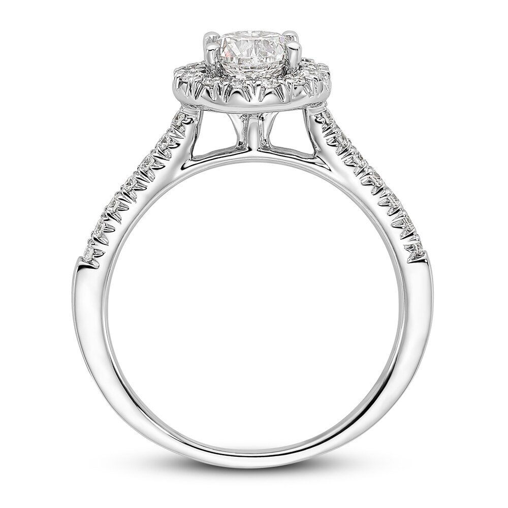 Diamond Engagement Ring 1 ct tw Round 14K White Gold nSxP15wi