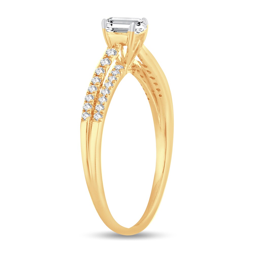 Diamond Ring 1/2 ct tw Princess 14K Yellow Gold nxKHjffP