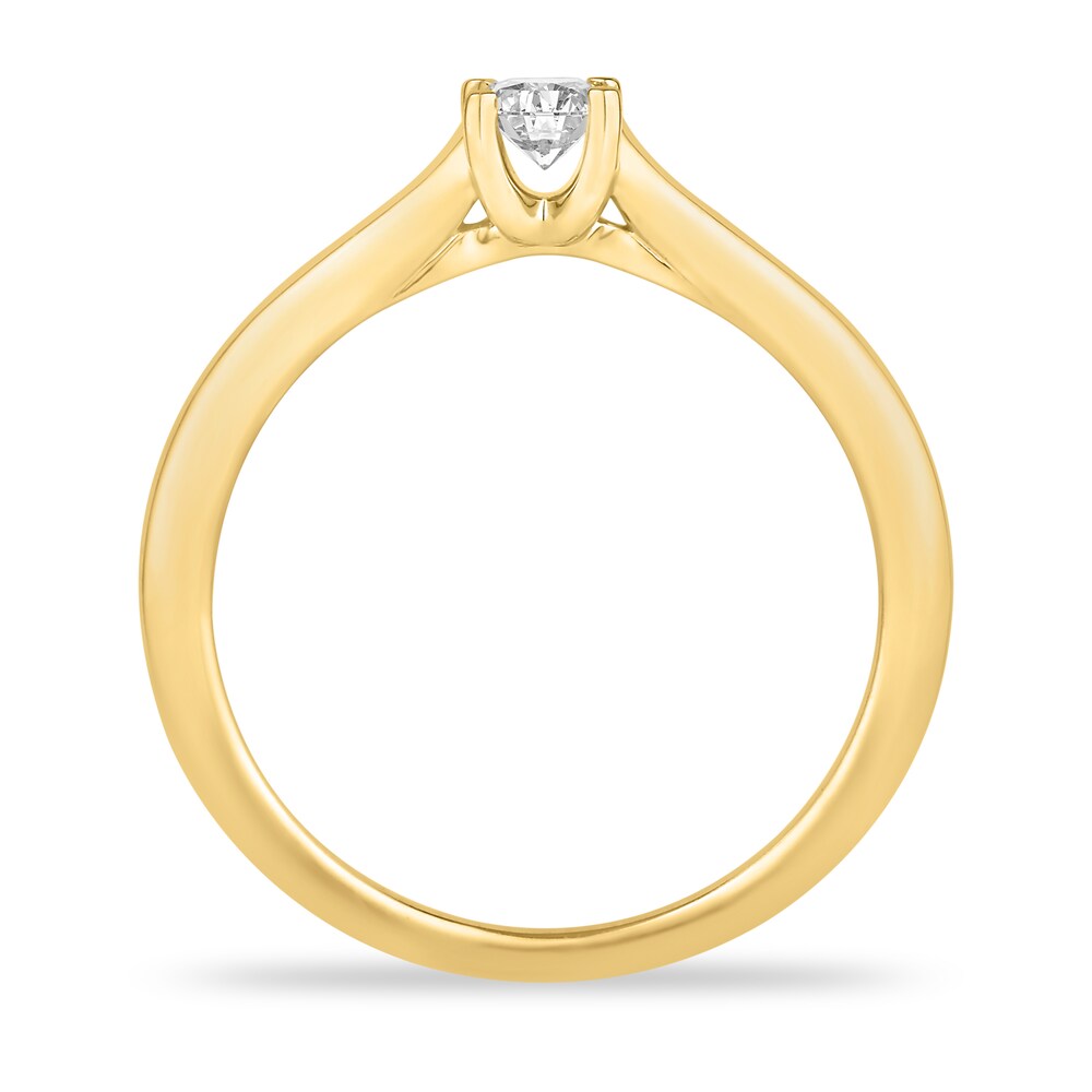 Diamond Solitaire Engagement Ring 1/5 ct tw Princess-cut 14K Yellow Gold (I2/I) oXQyq8vh