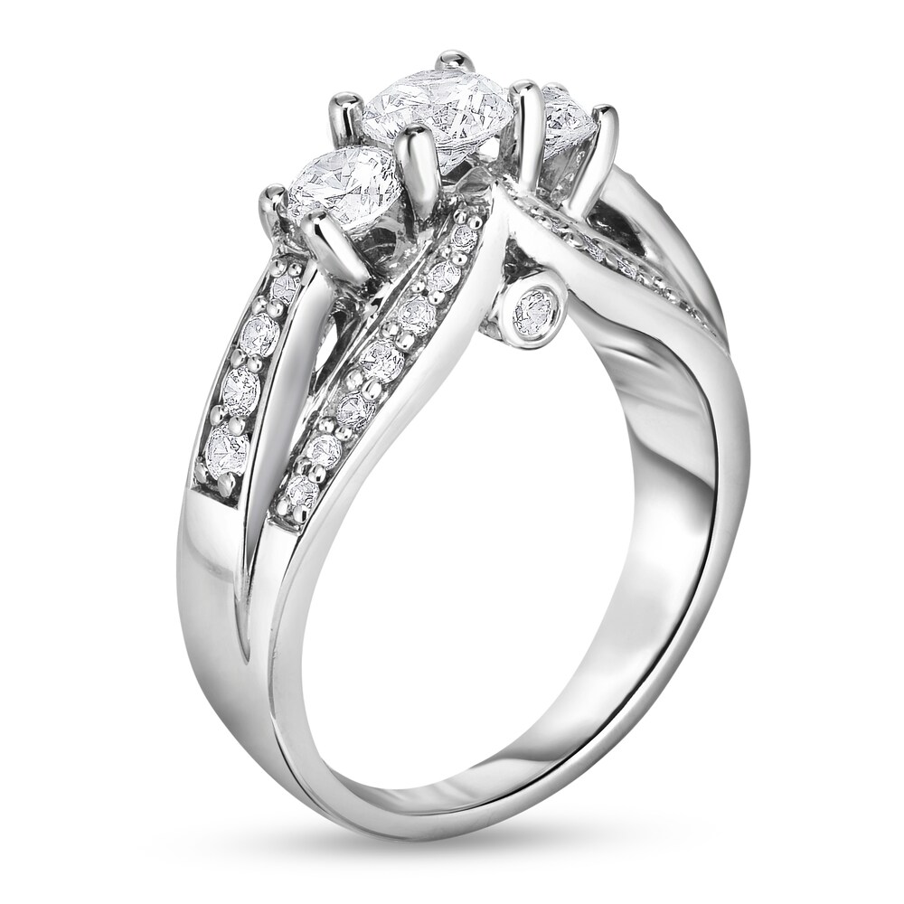 Diamond Ring 1-1/2 ct tw Round 14K White Gold oaUbpUBL