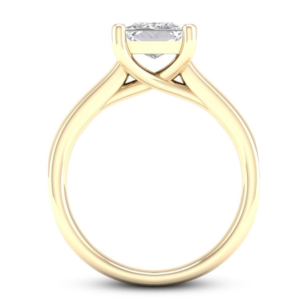 Diamond Solitaire Ring 2 ct tw Princess-cut 14K Yellow Gold (I2/I) oq74BKjq